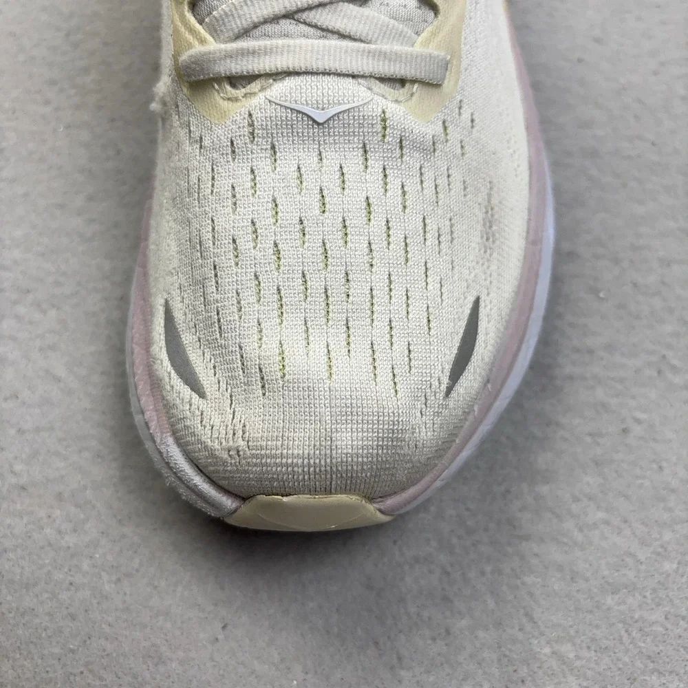 Hoka One One Clifton 8 Shoes Womens Size 8.5 White Sneakers 1119394 BDBBW
